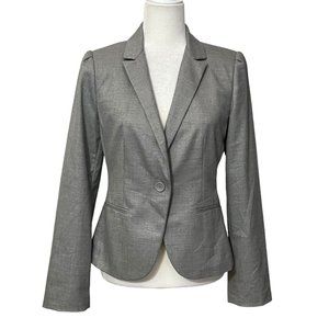 Express Design Studio Women's Blazer Grey Single Button Size 6 Jacket